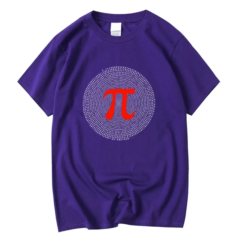 

XIN YI Men's High Quality100%cotton Mathematical geometry print T shirt casual loose short sleeve tshirt o-neck t-shirt tee tops