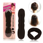 Модная шпилька для волос Губка для волос Плетение оплёточный станок инструмент ролик магия для волос аксессуары для волос для женщин из крученой пряжи заколка для волос резинка для волос, обтянутая тканью; Зажимы