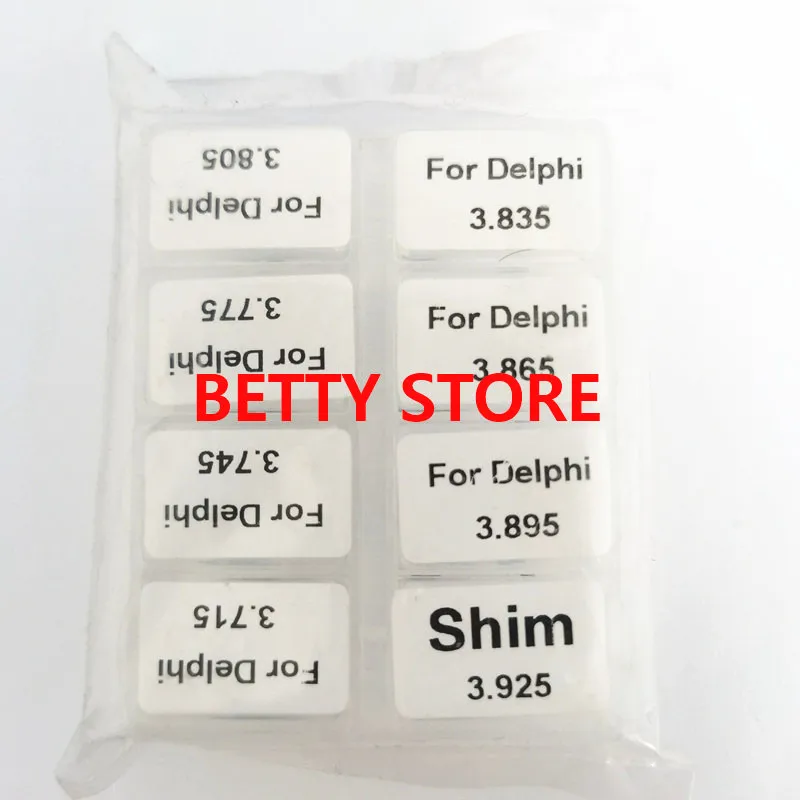 Общий шайба регулировки форсунок с общим рельсом 3,715-3,925 мм, клапан впрыска подходит для форсунки DEL-PHI в наборе из 80 штук.