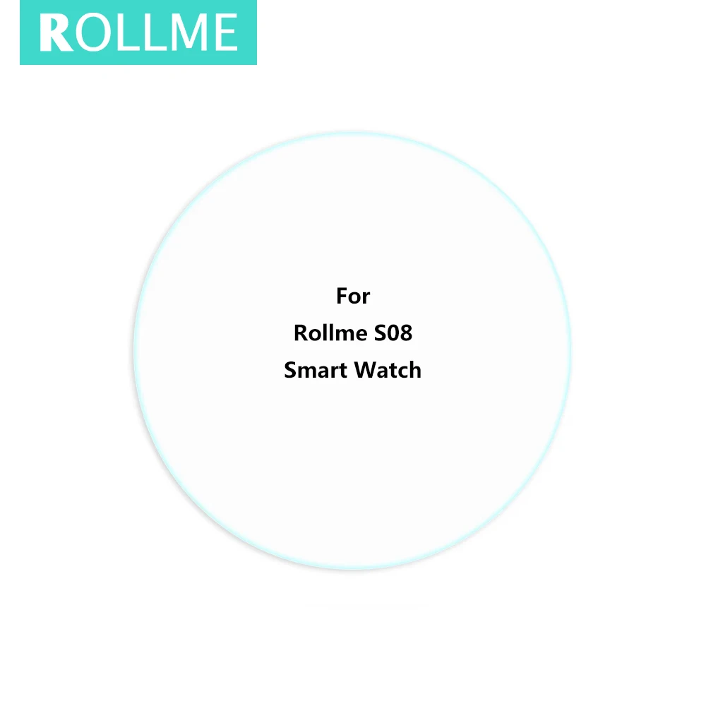 

Rollme S08 Smart Watch Tempered Glass Screen Protector Film For Rollme S08 Smartwatch 2PCS
