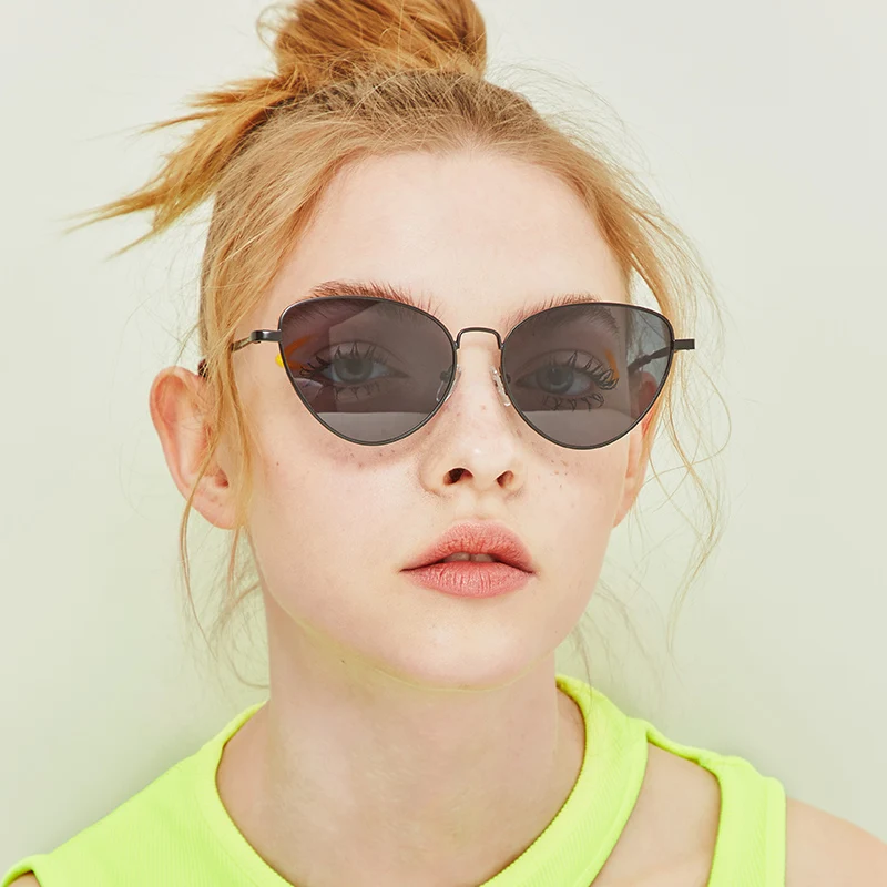 CHAIAI брендовые солнцезащитные очки кошачий глаз женские Винтажные