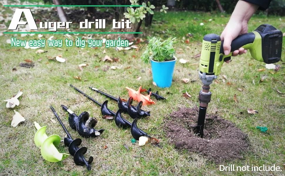 

Digger Tools Auger Drill Bit Tools Hole Digger Loose Soil Planting Tools Rapid Planter Earth Auger Bit Post Umbrella Hole Digger