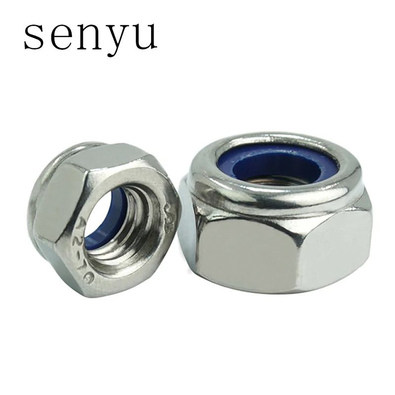 LUCHANG M3 M4 M5 304 нержавеющая сталь нейлон Шестигранная самоблокирующаяся резьба