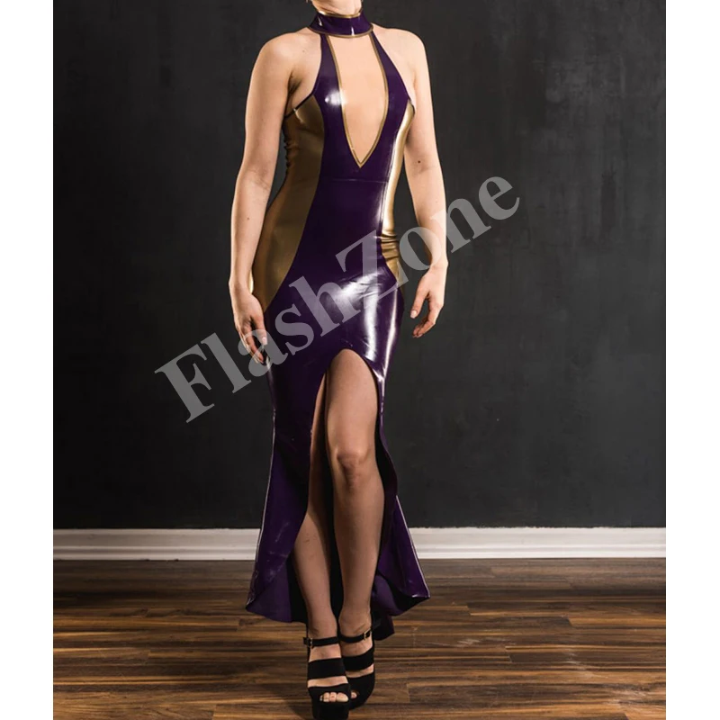 Бесплатная Доставка! Женское сексуальное резиновое длинное модное латексное