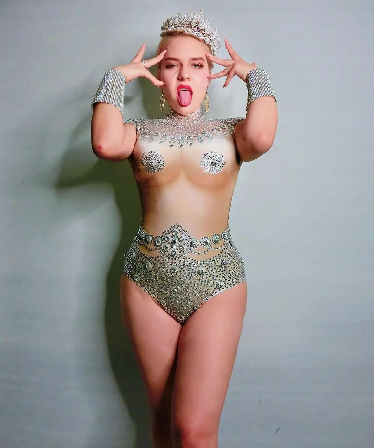 Новинки для женщин без рукавов блестящие стразы сексуальное боди Бар ночной клуб