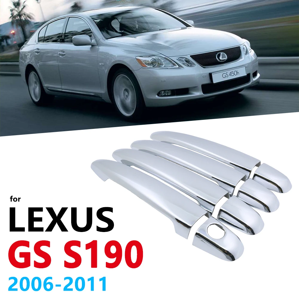 Хромированные ручки набор отделки для Lexus GS S190 190 2006 ~ 2011 аксессуары наклейки