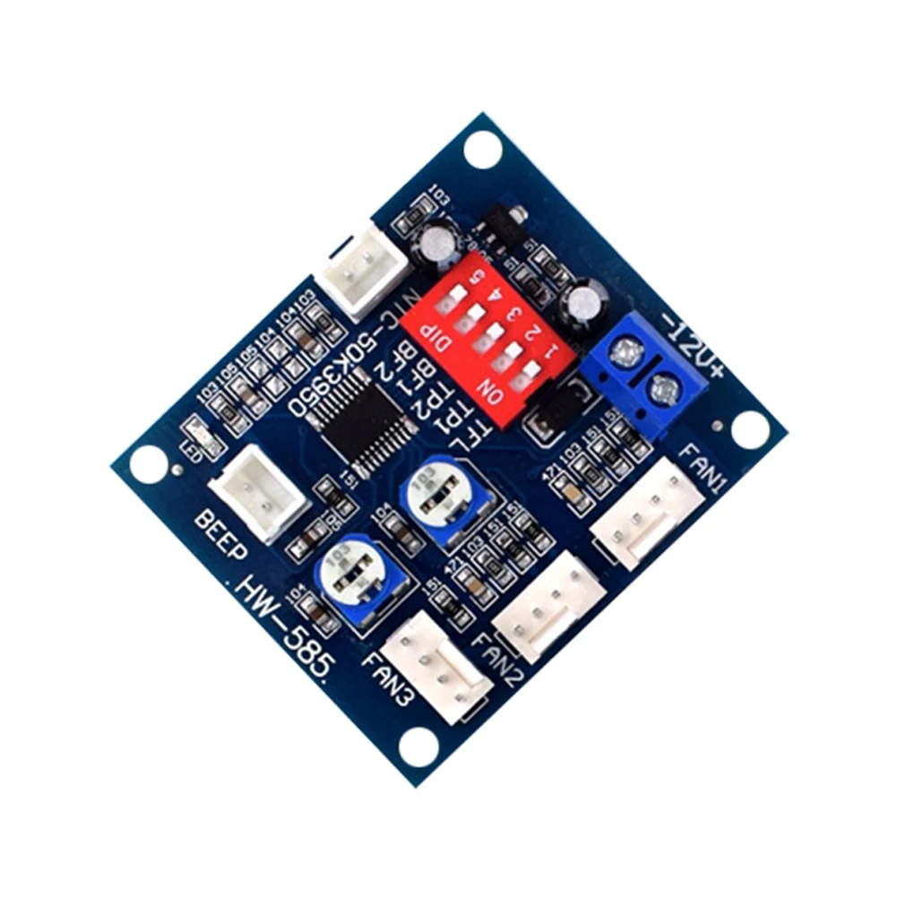

HW-585 PWM вентилятор Компьютерный Вентилятор термостат регулятор скорости регулятор температуры 4-проводная Модульная плата для ПК