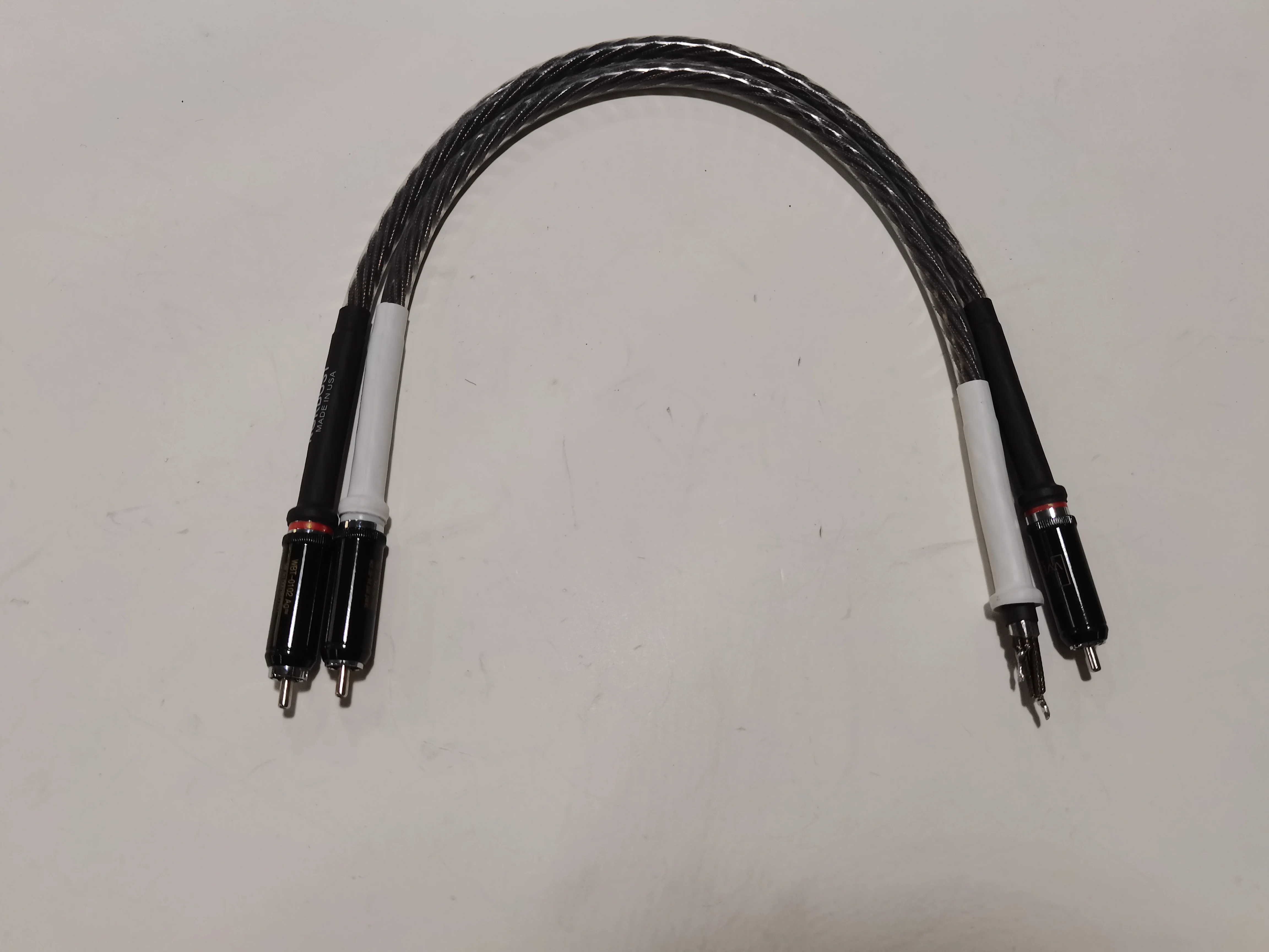 Высококачественный аудиокабель 2RCA to2 RCA по цене 0 5 м линейный провод низкая цена |