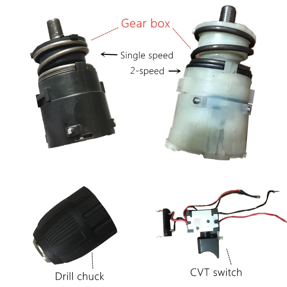 12V 16.8V 18V Charging drill motor gearbox Single/Double speed gearbox