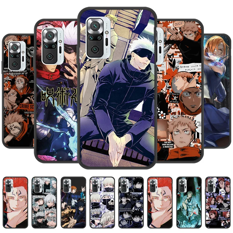 

For Xiaomi Redmi Note 10 Pro Jujutsu Kaisen Anime Case For Xiaomi Mi 10 Ultra 10T Pro Mi10T Lite 10 T Note10 Pro 10S Phone Cover