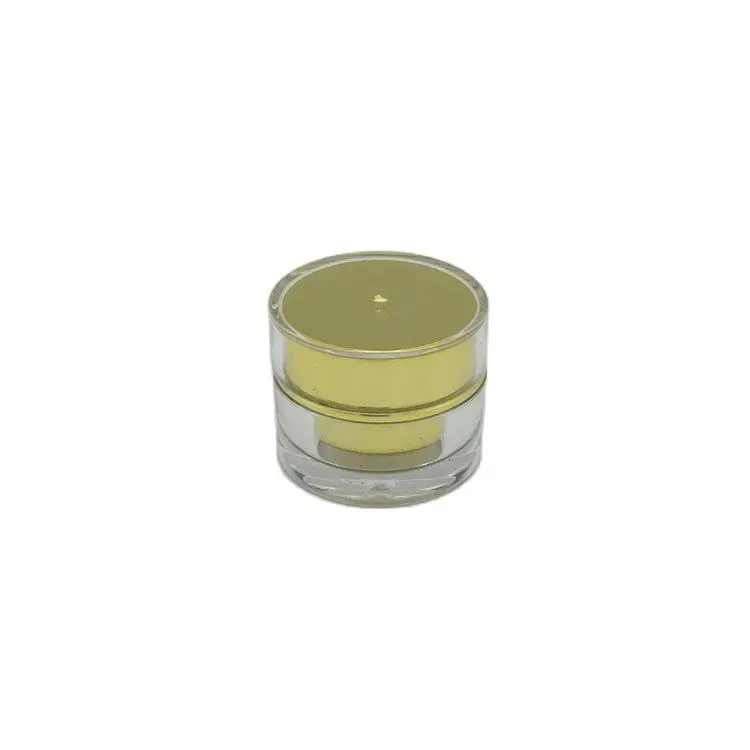 5 г Блестящий акриловый Прямые банки круглой формы серебристого/золотого