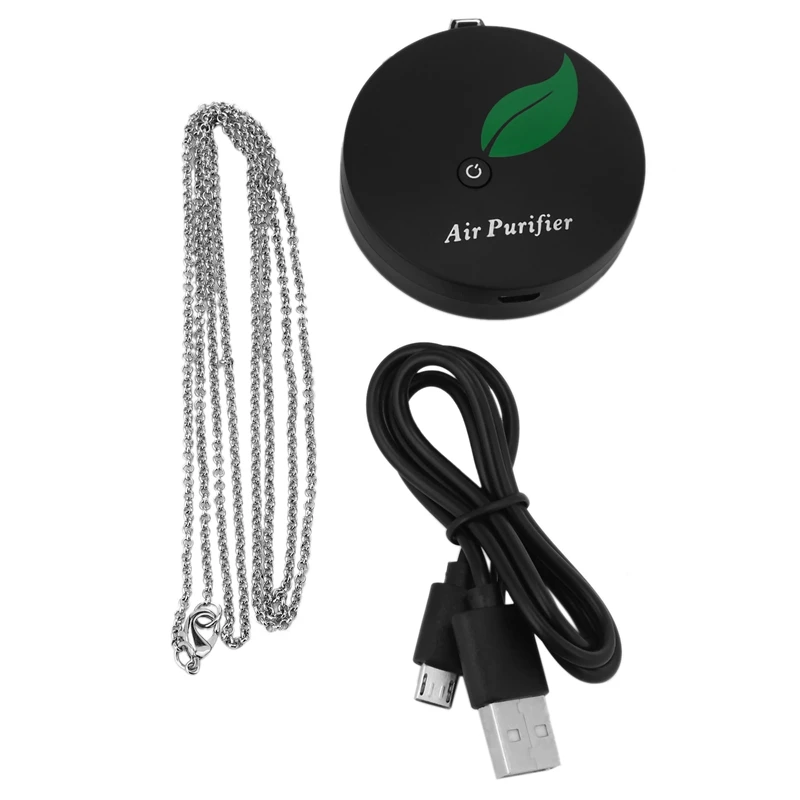

Mini Portable Air Purifier Wearable Air Purifier Necklace USB Air Cleaner Travel-Size Purifier for Small Space