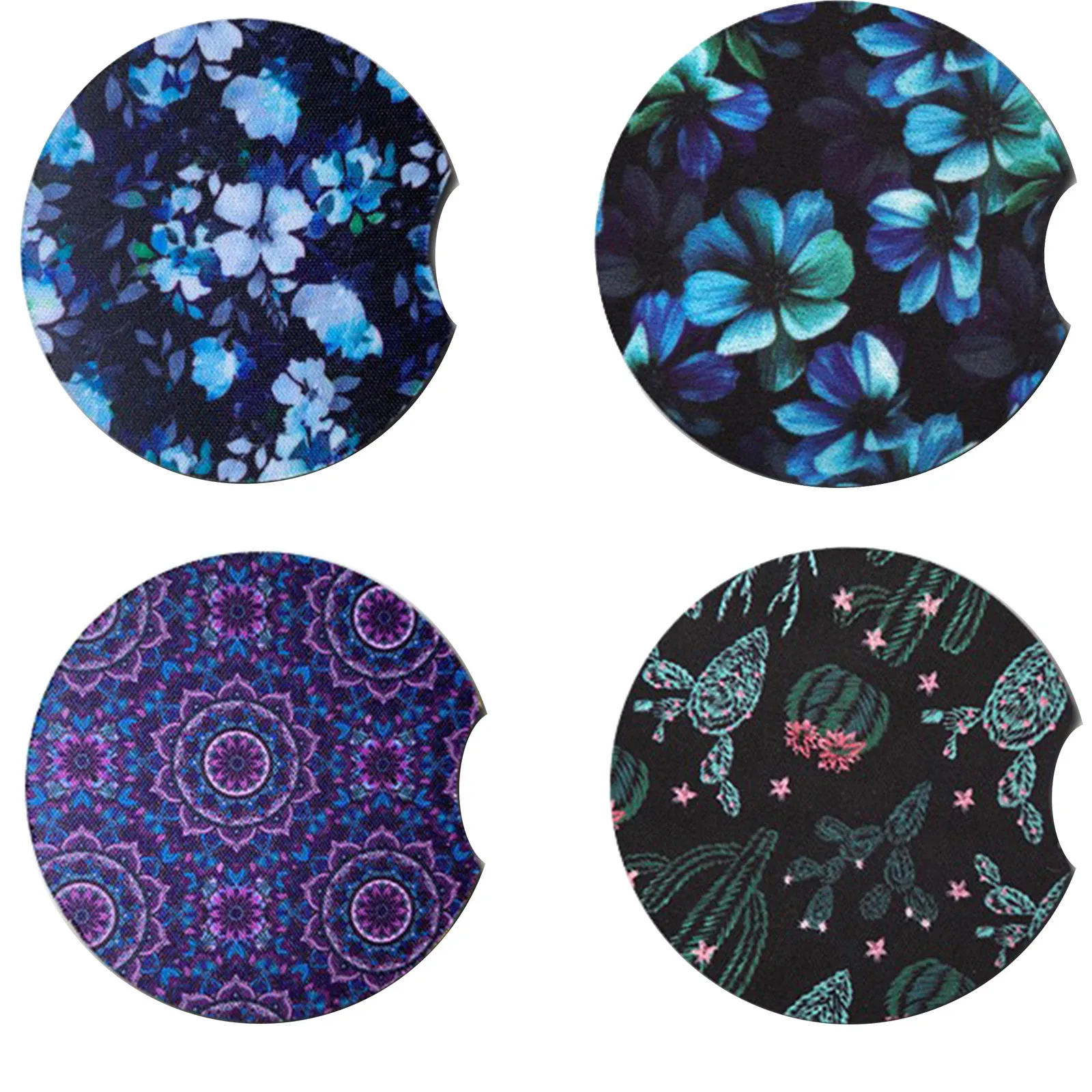 Съемный автомобильный коврик для чашки воды 1 пакет 2 56 дюймов универсальные