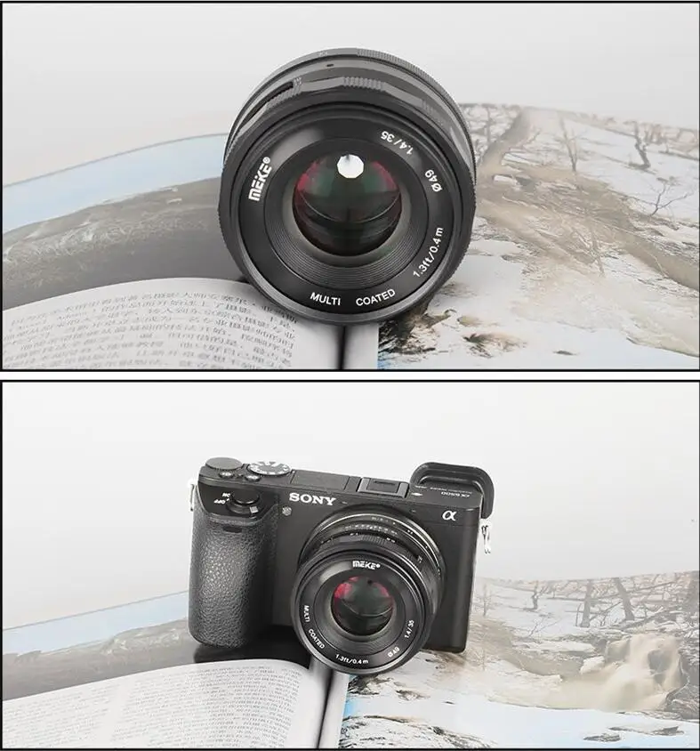 Meike 35 мм F1.4 APS C Портрет с фиксированным фокусом Большая диафрагма ручная
