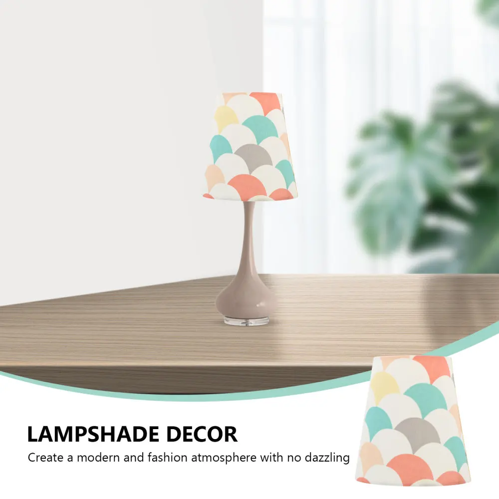

1pc Wall Lamp Fabric Lampshade Modern Cloth Lamp Cover for Home Office (14cm)
