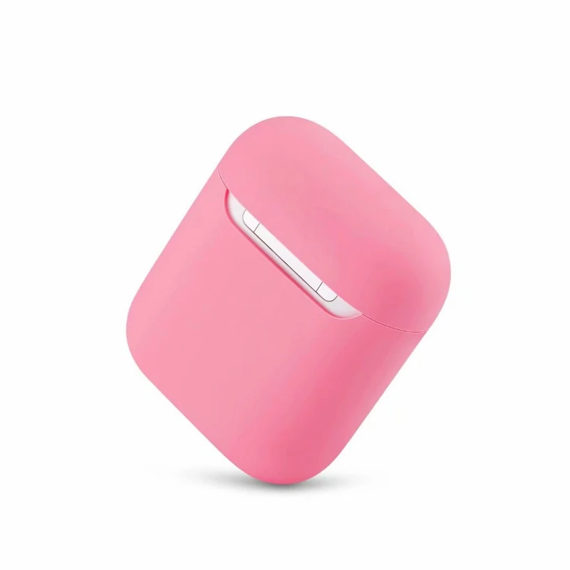 Ультратонкий ноутбук Цвет Мягкая силиконовая гарнитура чехол для AirPods 1/2 зарядка наушников с откидной крышкой - Цвет: 8