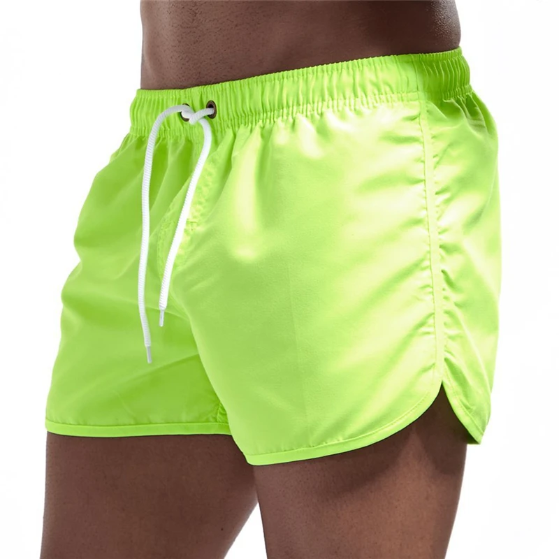 Men Shorts High Quality Casual Quick Dry Solid Beach Shorts Men Surfing Swim Shorts Breathable Summer Swimming Sport Short Male