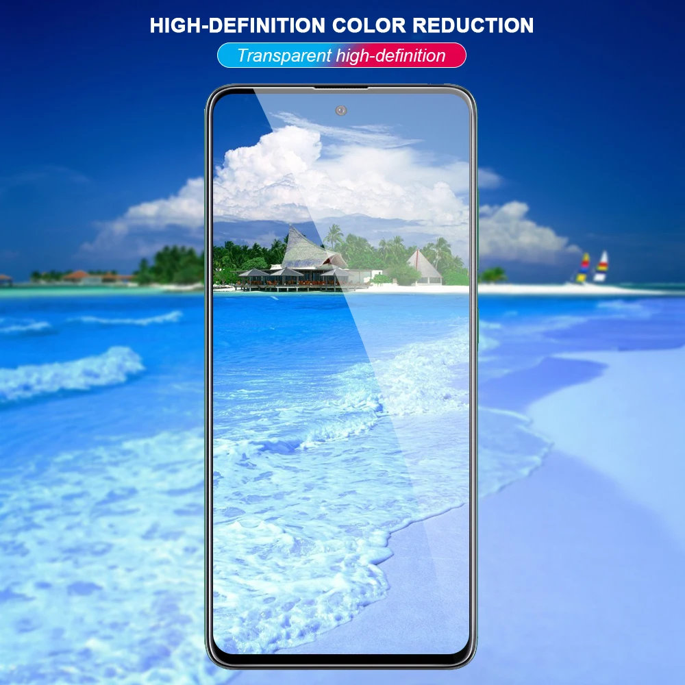 Закаленное стекло с шелковым принтом для samsung Galaxy A51 A71 A90 M30S Защита экрана A20 A30 A40 A50