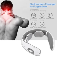 wireless electric pulse heating neck massager neck cervical traction collar therapy pain relief stimulator acupuncture treatment