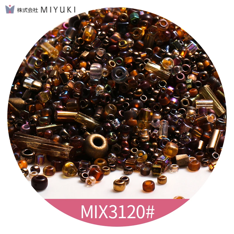 Стеклянные бусины Миюки разнообразные в японском стиле Тохо разделительные для