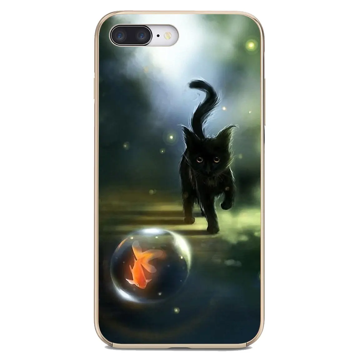 Для Huawei Nova 2 2i 3 3i Y3 Y5 Y6 Y7 Y9 Prime 2015 2016 2017 2018 2019 серый-фэнтези-кот Мягкий чехол |