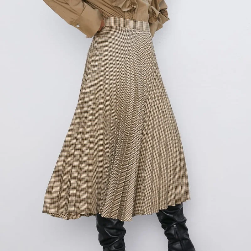 Женские длинные юбки весна 2019 новые модные современные женские плиссированные