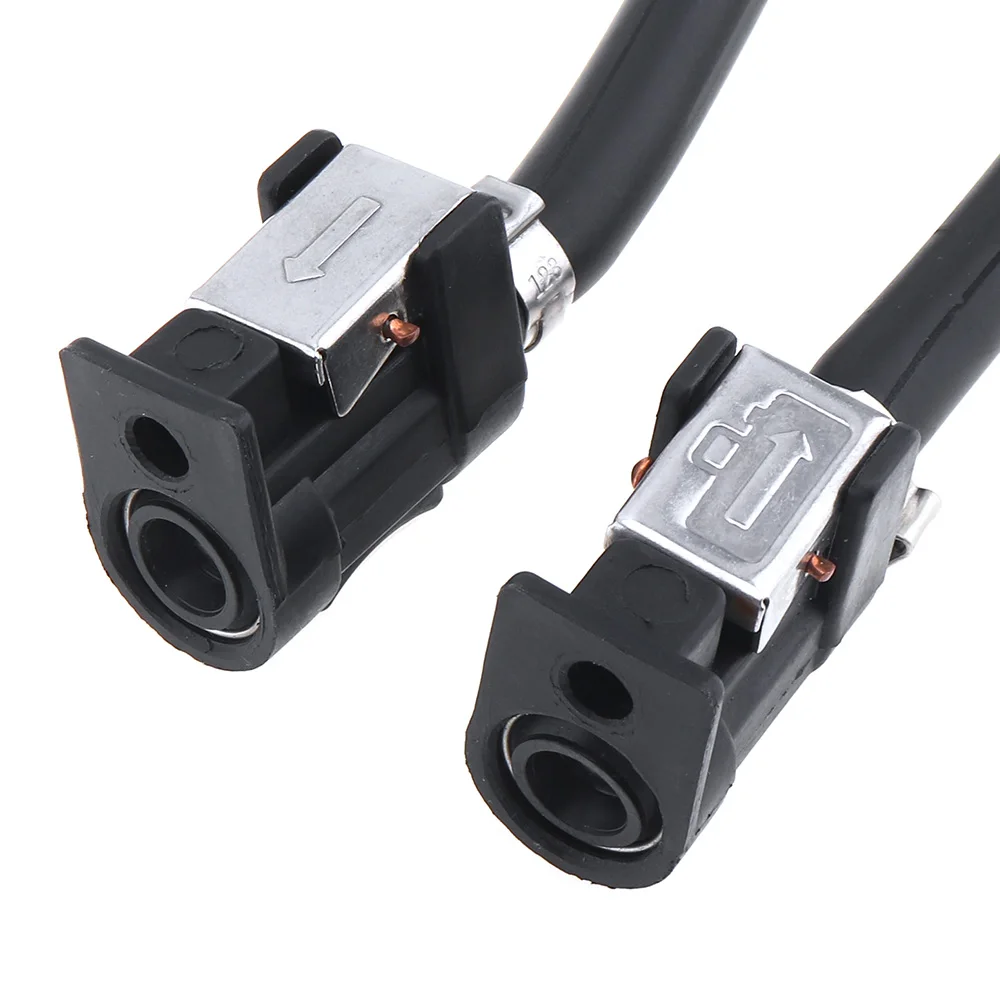 

8mm Rubber Fuel Gas Hose Line Assembly with Rubber Primer Bulb and Connector Oil Suction Pump for Car Boat Marine Motorcycle