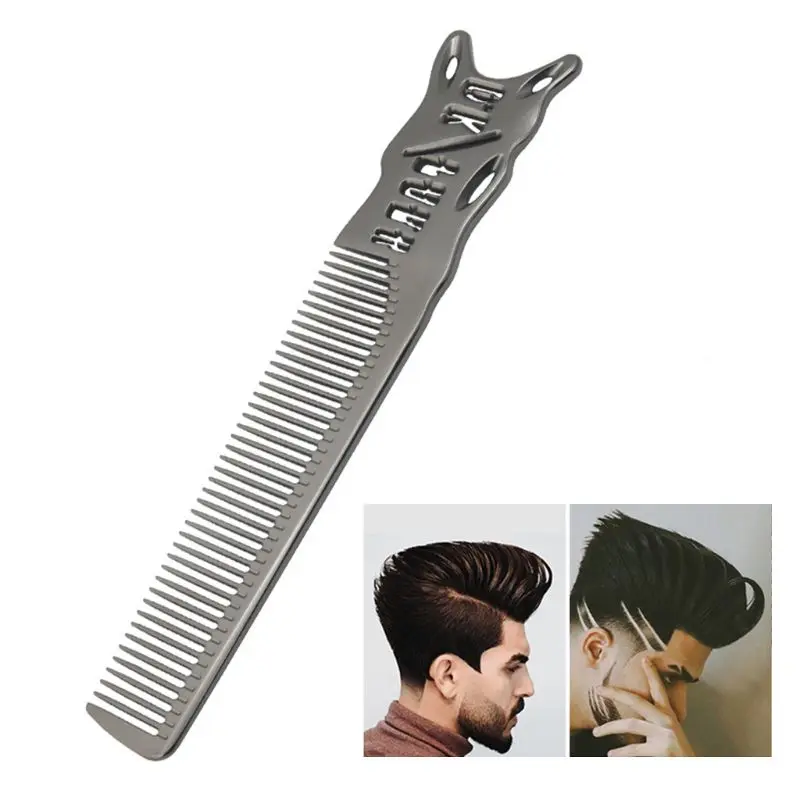 Алюминий Металлический Гребень для стрижки волос Парикмахерские ножницы и