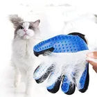 Силиконовая перчатка для груминга домашних питомцев, щетка для вычесывания кошек и собак