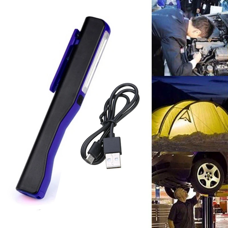 

Hot Rechargeable LED COB Portable Camping Work Inspection Light Lamp Hand Torch Magnetic for Household Workshop Automobile Campi