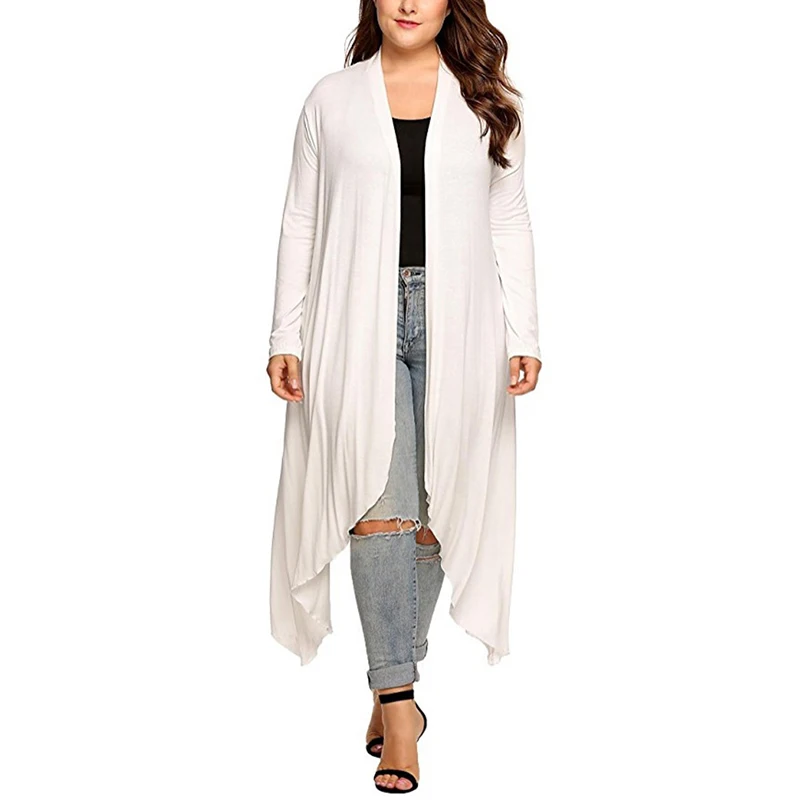 

Autumn Knitted Sweater Long Sleeve Casual Cardigan Women Winter Cardigan Loose Big Yards Long Sweater Coat Outwear