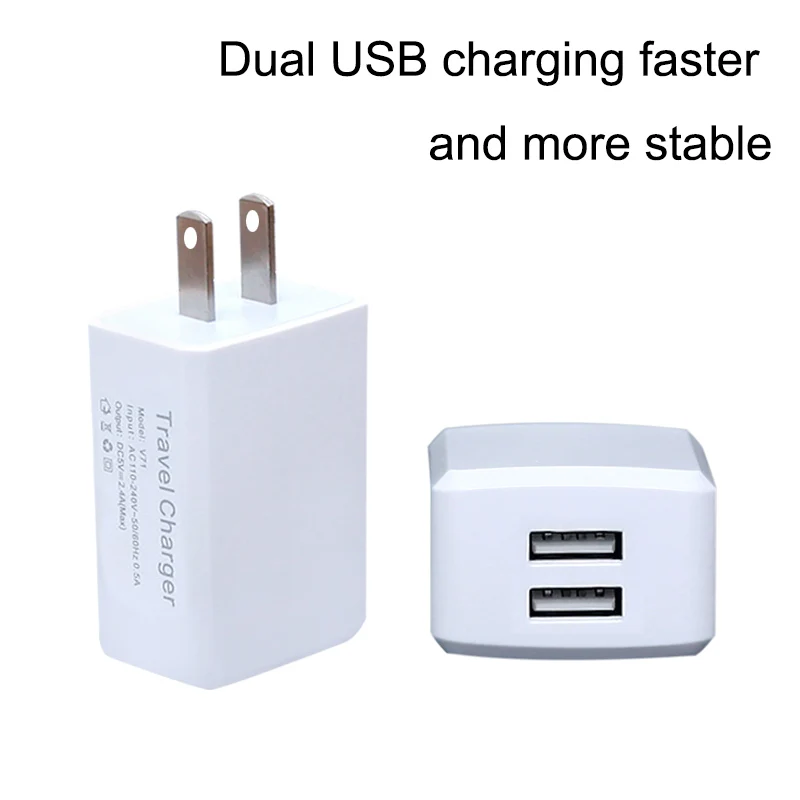 Двойной USB Мобильный телефон зарядное устройство 5V 2A Европейский стандарт ЕС США