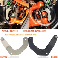 new motorcycle accessories neck brace 2019 2020 for 790 890 adventure sr 790adv headlight reinforcement bracket set