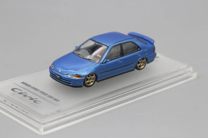 1:64 HONDA CIVIC FERIO SIR EG9 синяя металлическая Игрушечная модель автомобилей из сплава