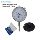 Циферблат-индикатор 0-10 мм, 22 шт., резьбовой наконечник M2, 5 для циферблата и тестовых индикаторов, Набор стрелок со стальным циферблатом