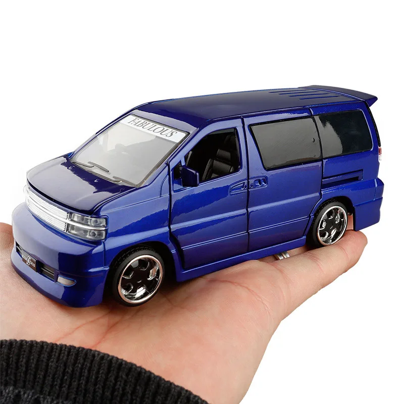 Сказочный модифицированный MPV светильник из 1/32 сплава модель игрушечного