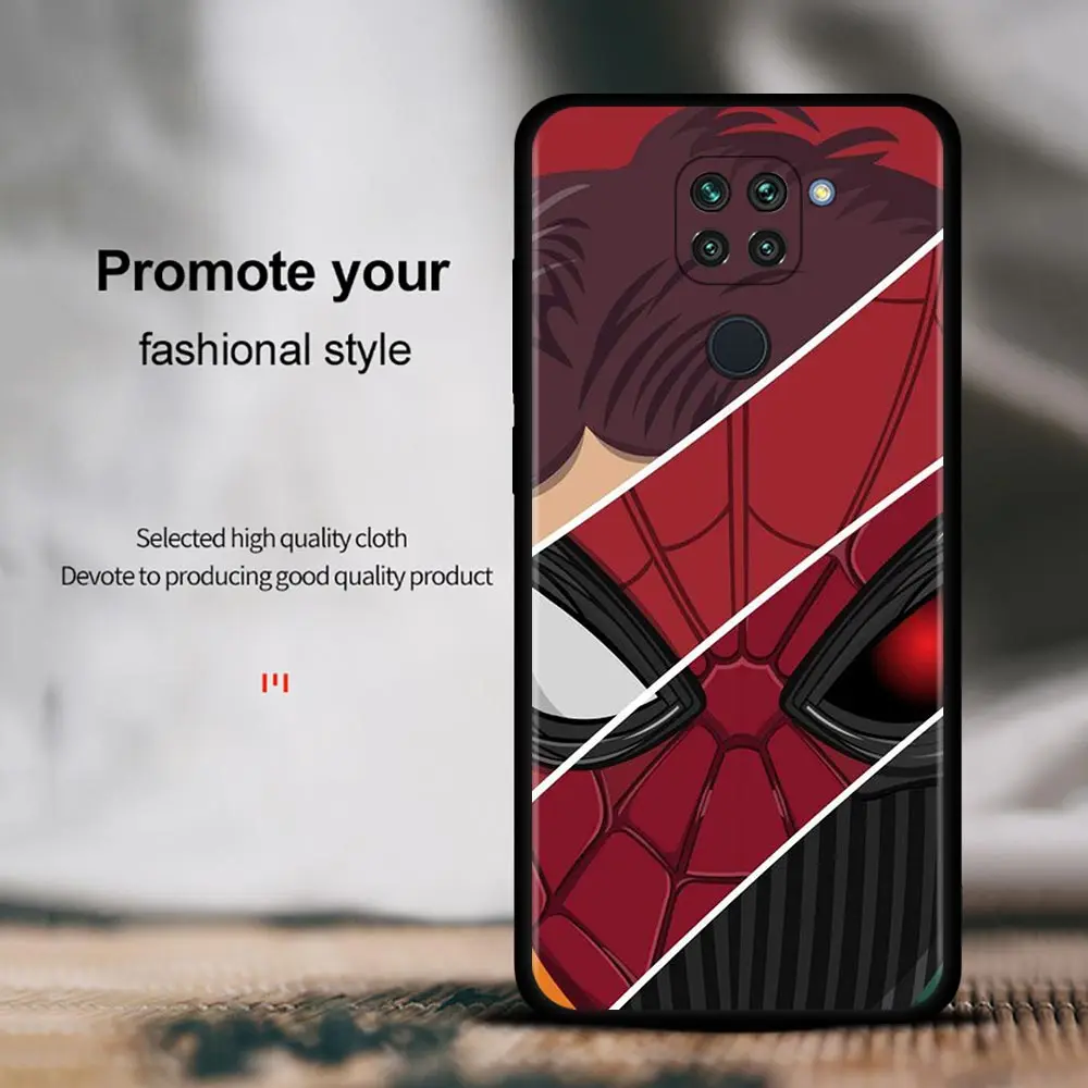 Чехол для Xiaomi Redmi Note 10 9 9S 9T 8 8T 7 Pro Max чехол K40 9A 9C силиконовый мягкий Marvel Человек-паук