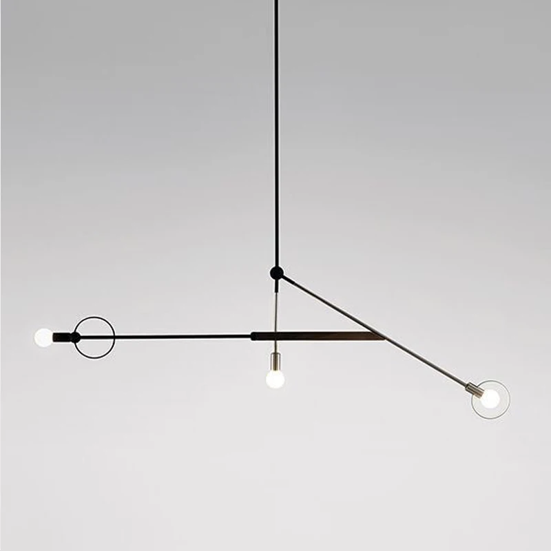 Modern geometric art Pendant Lights Nordic line Hanging Lamp Loft Industrial Home Decor Kitchen Light Fixture Luminaire Lighting