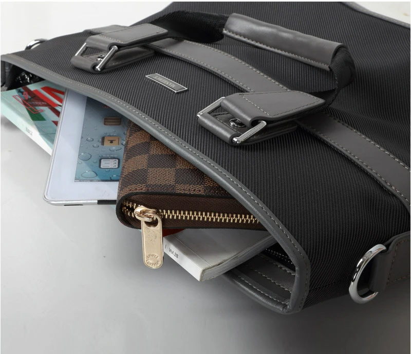 MANBERCE новый мужской портфель Холщовая Сумка для компьютера Горизонтальная Модная