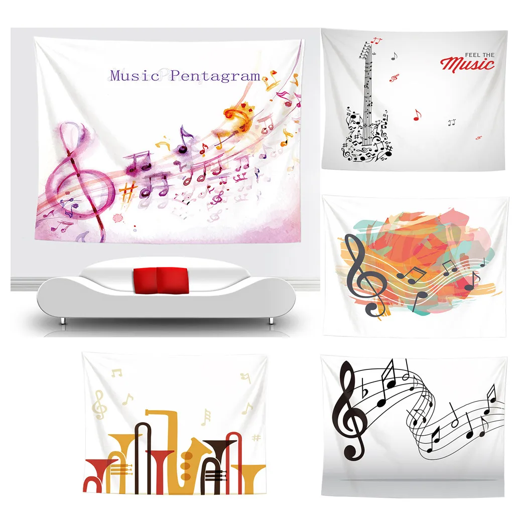 Музыкальный гобелен настенный подвесной декор для спальни гостиной дома