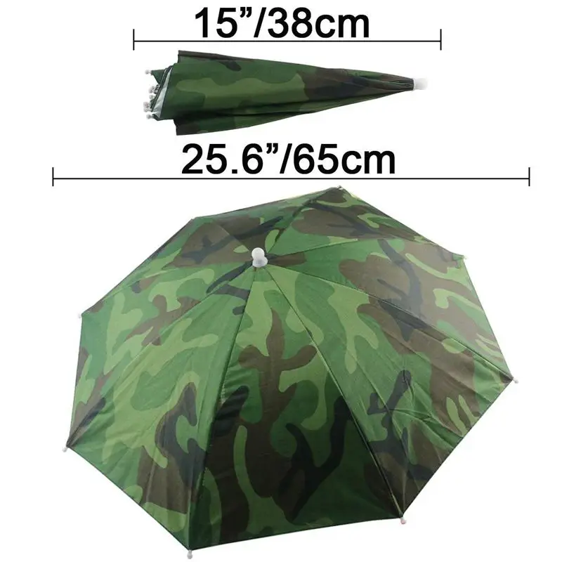 2PCS Umbrella Hat Headwear for Outdoor Fishing Gardening Beach | Спорт и развлечения