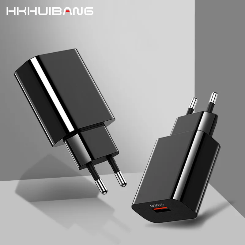 HKHUIBANG зарядка для телефона QC 3 0 USB 18 Вт зарядное устройство дляiPhone /Samsung /Huawei /Xiaomi |