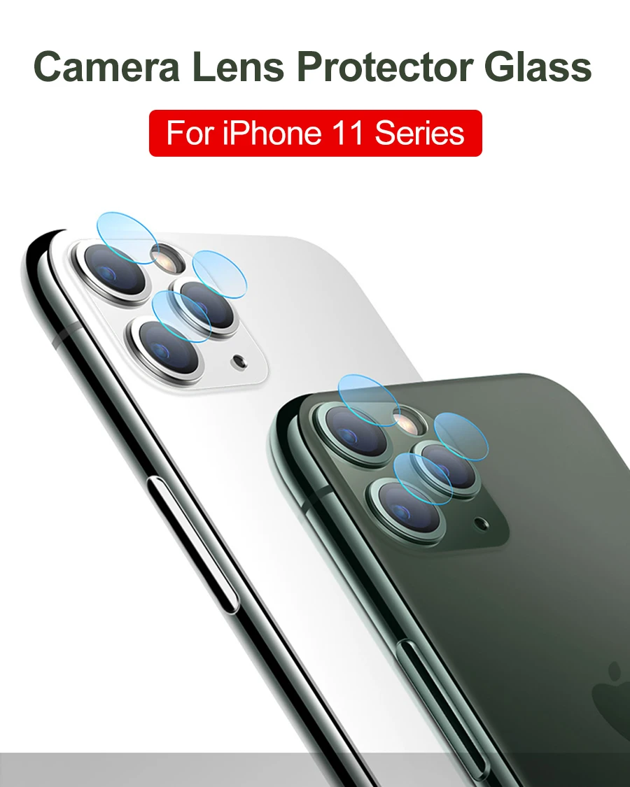 2 шт закаленное стекло на iPhone XS XR X 11 Pro Max стеклянный объектив камеры протектор экрана для iPhone 11 Защитная стеклянная пленка