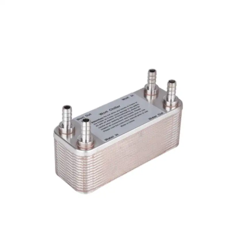 30 пластин сусла чиллер 1/2 &quotшланг Барб из нержавеющей стали пластинчатый