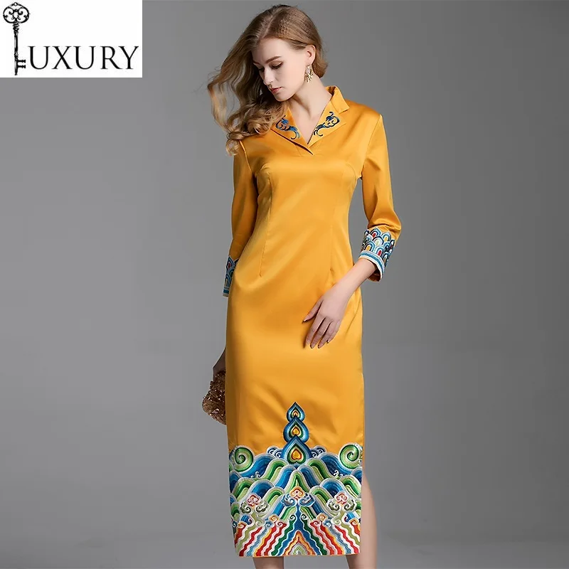 Китайское Брендовое платье наивысшего качества весна 2020 модные женские