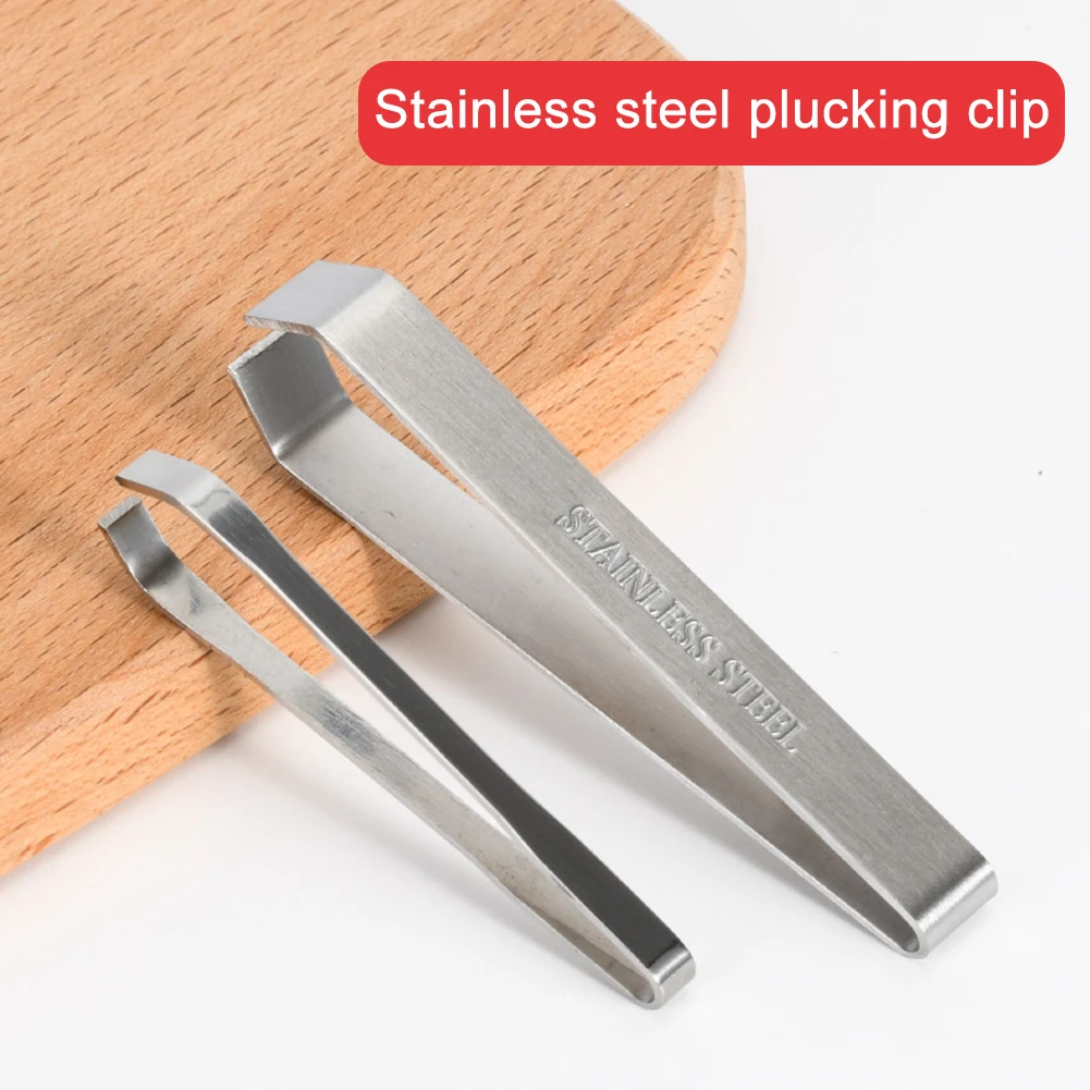 

3PCS Stainless Steel Fish Bone Tweezers Pincer Clip Puller Remover Tongs Fish Bone Plucking Clamp Kitchen Gadgets Tools