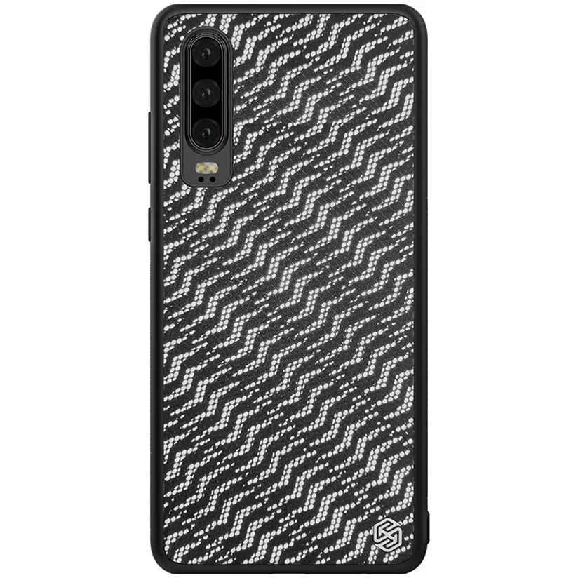 Чехол для huawei P30 NILLKIN Twinkle светоотражающий Модный чехол для телефона TPU Рамка PC Нижняя оболочка сетчатая ткань задняя крышка для huawei P30 - Цвет: Silvery