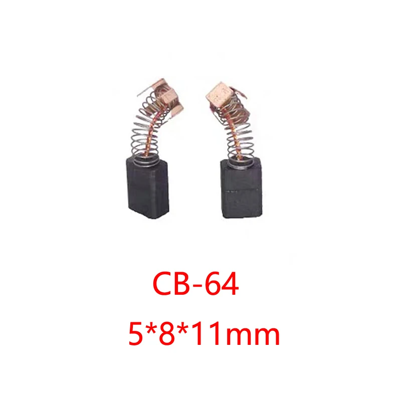 

A Pairs Carbon Brushes Cb-64 5*8*11mm For Makita 4510 9035 Gv5010 Polisher