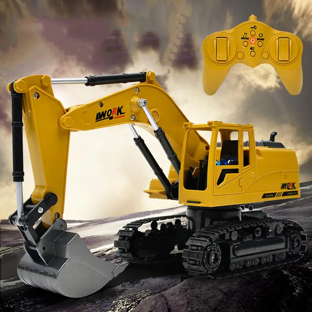 Беспроводной экскаватор на дистанционном управлении инженерный погрузчик