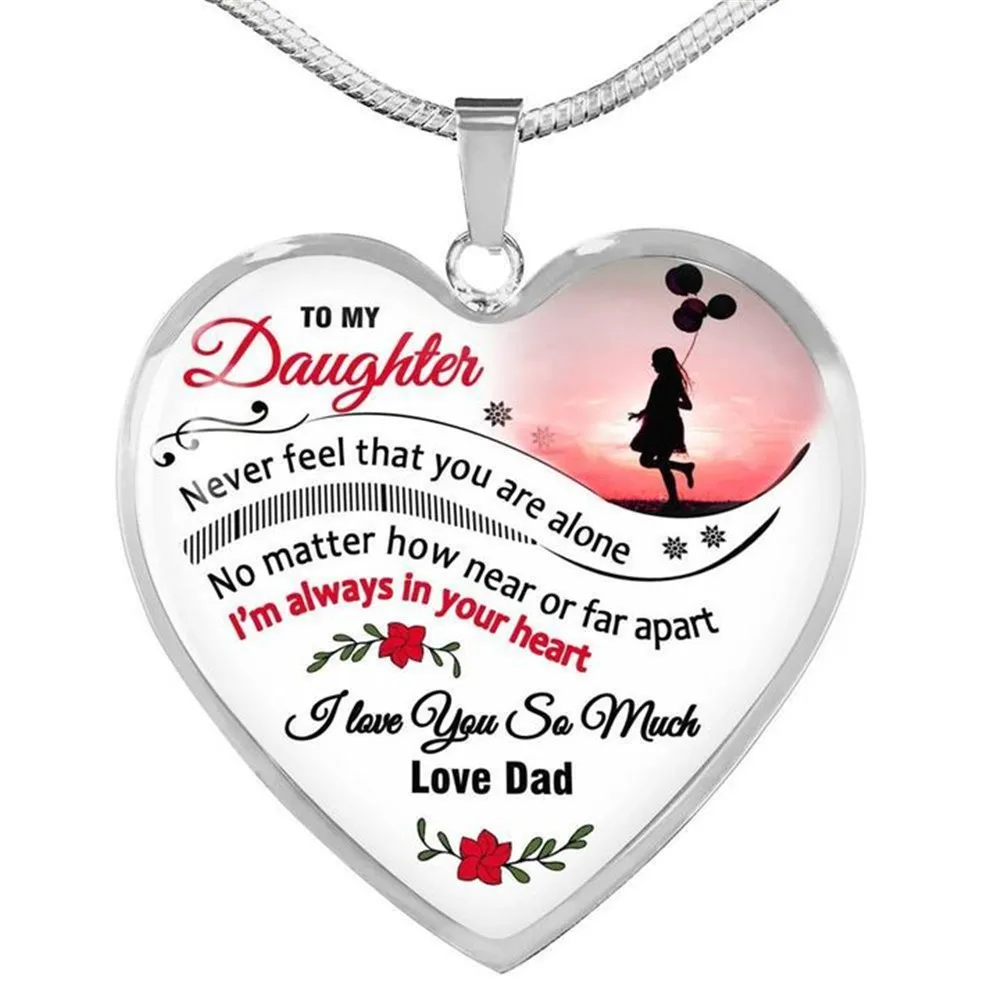 Подвеска для дочери папа никогда не падал что вы одиноки независимо от того как